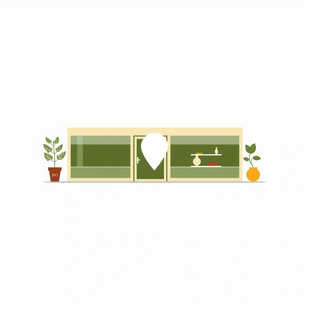 Vitality & Glow store location illustration